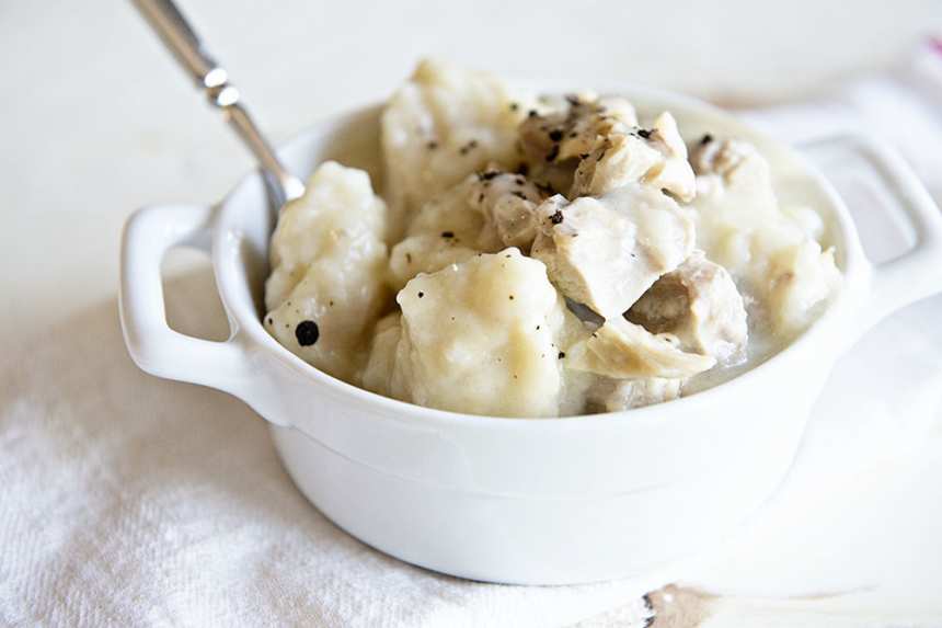 Chicken and top dumplings pressure luck